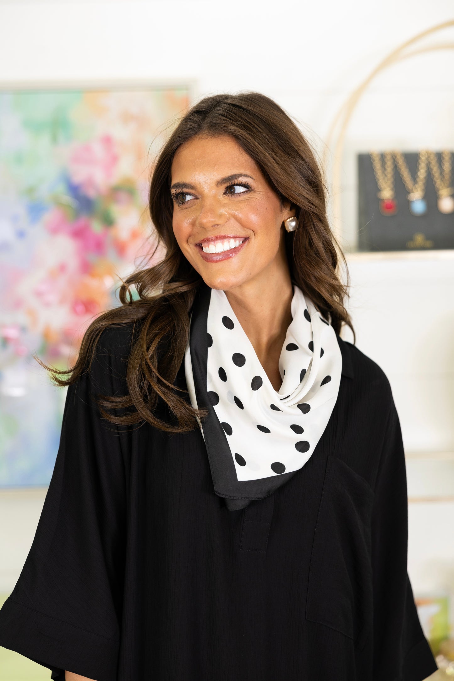 Connect the Dots Scarf-Scarf-Golden Stella-The Village Shoppe, Women’s Fashion Boutique, Shop Online and In Store - Located in Muscle Shoals, AL.