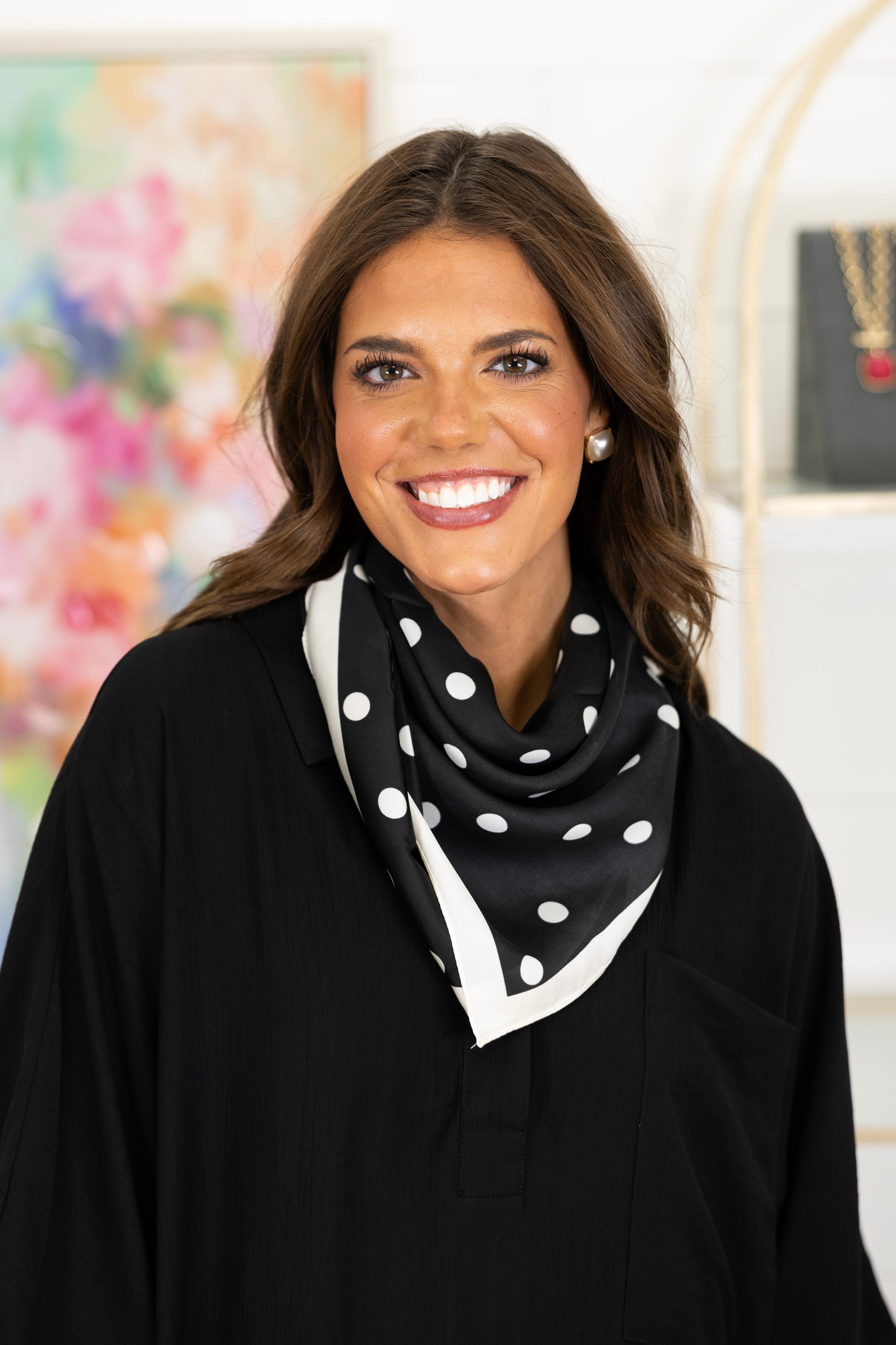 Connect the Dots Scarf-Scarf-Golden Stella-The Village Shoppe, Women’s Fashion Boutique, Shop Online and In Store - Located in Muscle Shoals, AL.