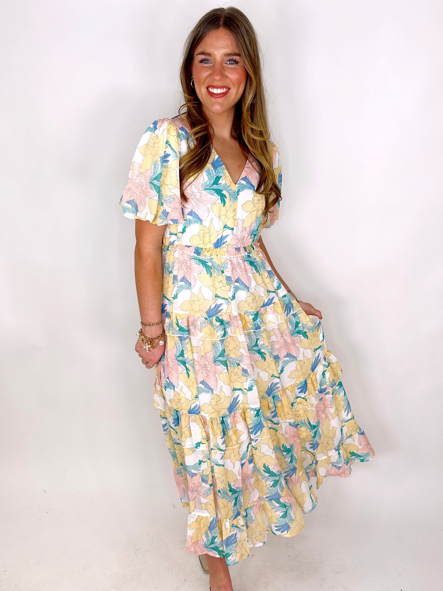 The Anastasia Midi Dress-Midi Dress-Entro-The Village Shoppe, Women’s Fashion Boutique, Shop Online and In Store - Located in Muscle Shoals, AL.