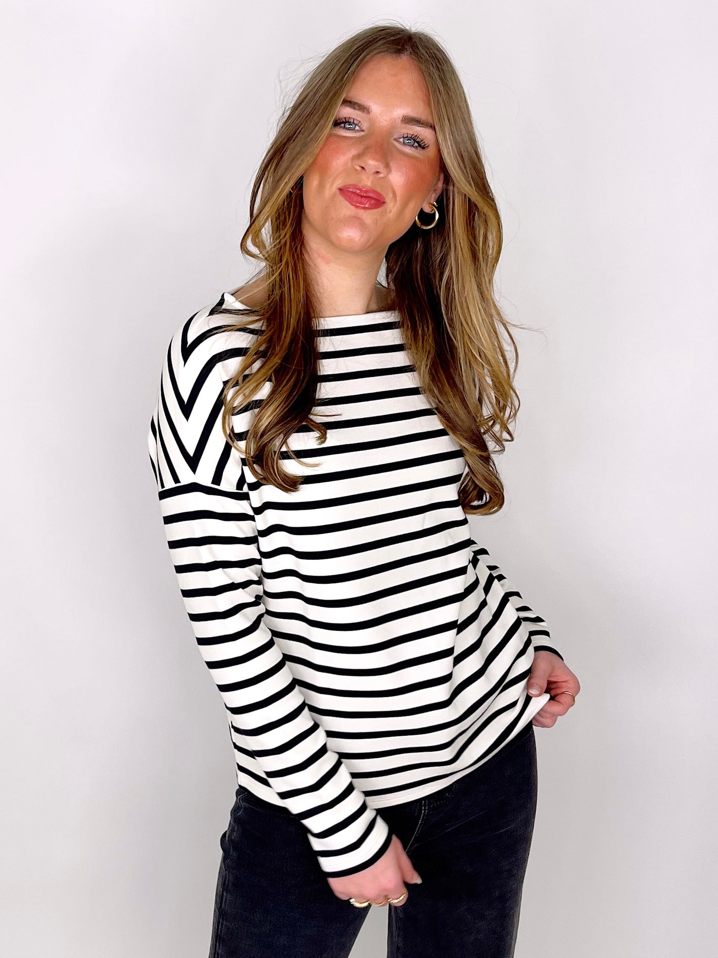 Spanx AirEssentials Boat Neck Tee-Long Sleeves-Spanx-The Village Shoppe, Women’s Fashion Boutique, Shop Online and In Store - Located in Muscle Shoals, AL.