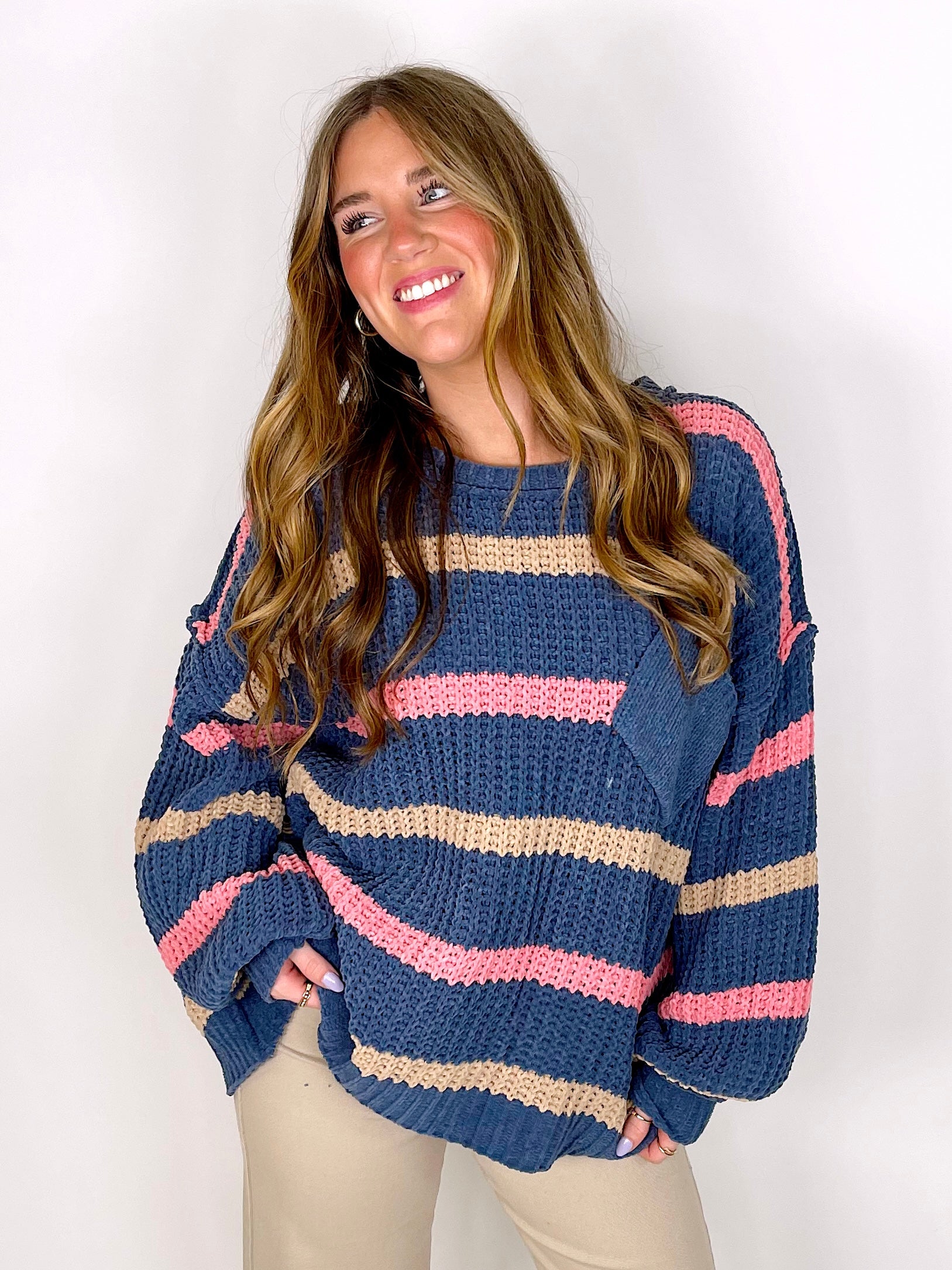 The Sunday Sweater-Sweaters-Pol-The Village Shoppe, Women’s Fashion Boutique, Shop Online and In Store - Located in Muscle Shoals, AL.