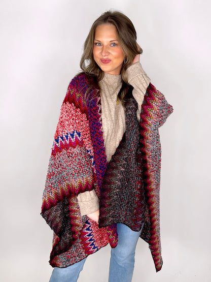 The Dora Cape-Poncho-Shiraleah-The Village Shoppe, Women’s Fashion Boutique, Shop Online and In Store - Located in Muscle Shoals, AL.