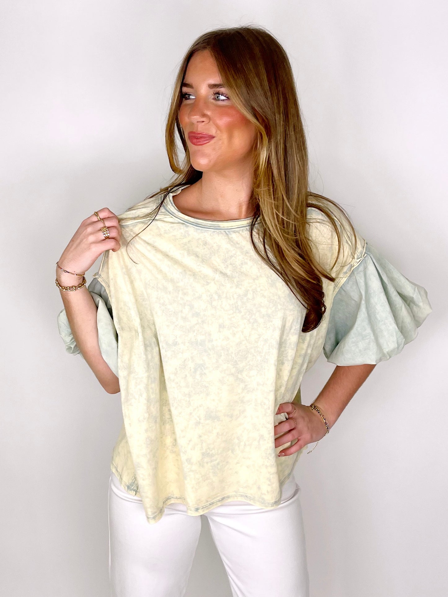 The Mae Top-Short Sleeves-ee:some-The Village Shoppe, Women’s Fashion Boutique, Shop Online and In Store - Located in Muscle Shoals, AL.