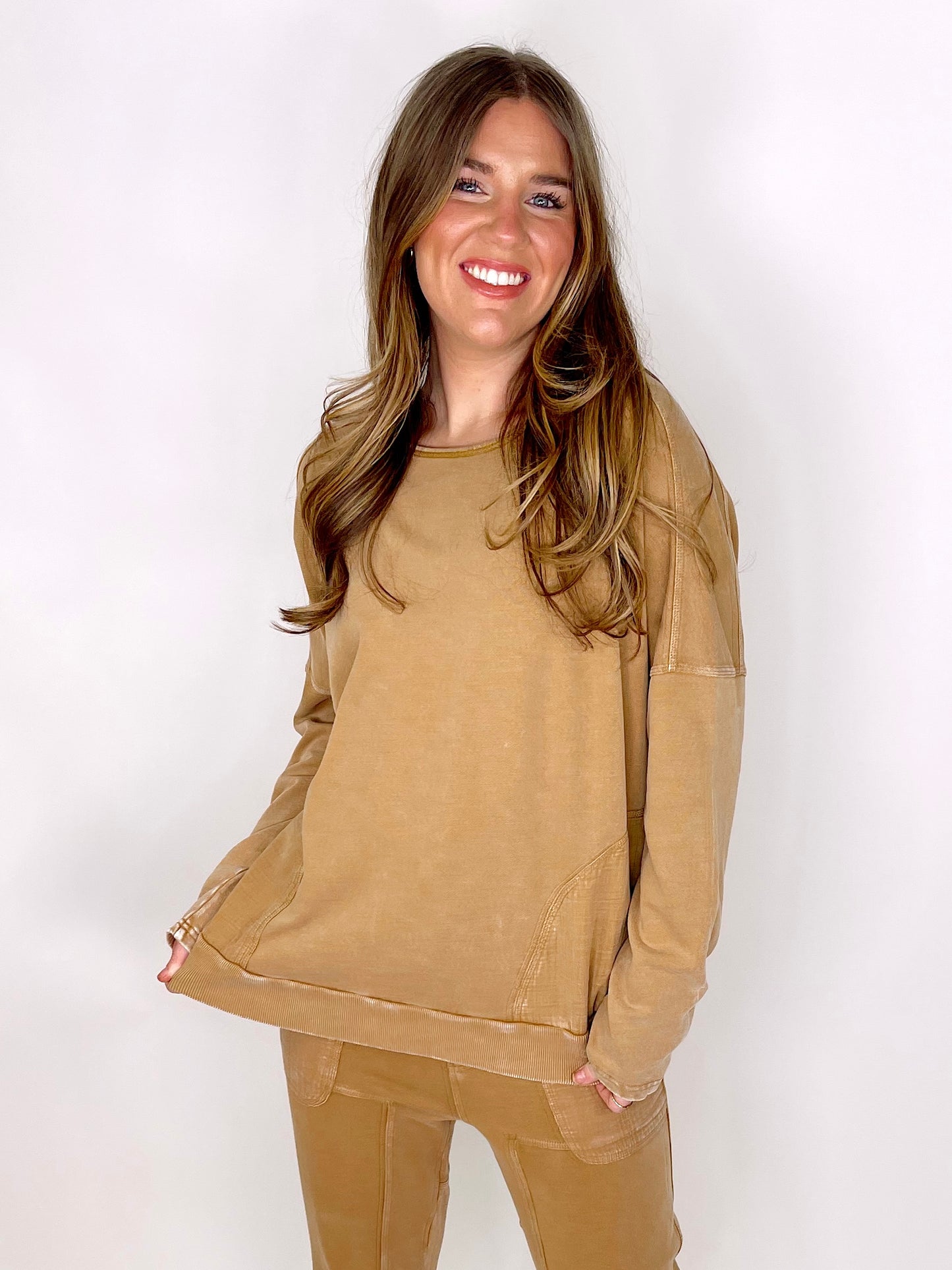 The Hannah Pullover-Pullover-Easel-The Village Shoppe, Women’s Fashion Boutique, Shop Online and In Store - Located in Muscle Shoals, AL.