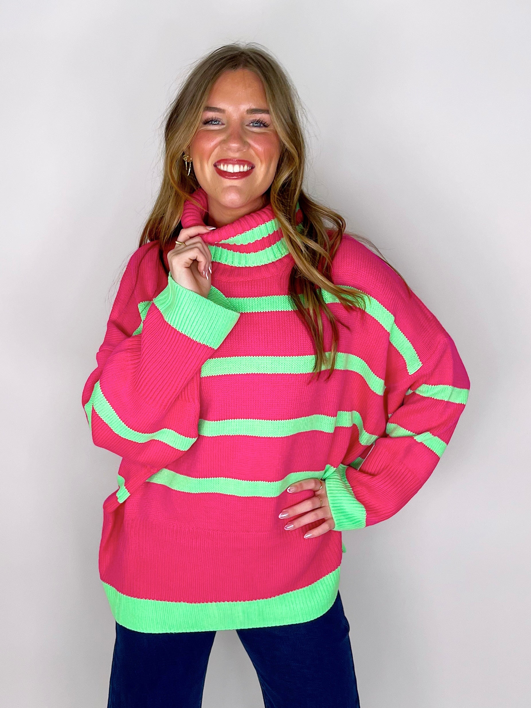 The Beth Sweater-Turtleneck-Davi & Dani-The Village Shoppe, Women’s Fashion Boutique, Shop Online and In Store - Located in Muscle Shoals, AL.