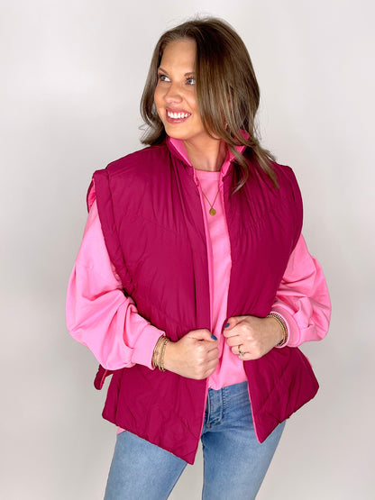 The Petra Reversible Vest-Vest-Shiraleah-The Village Shoppe, Women’s Fashion Boutique, Shop Online and In Store - Located in Muscle Shoals, AL.