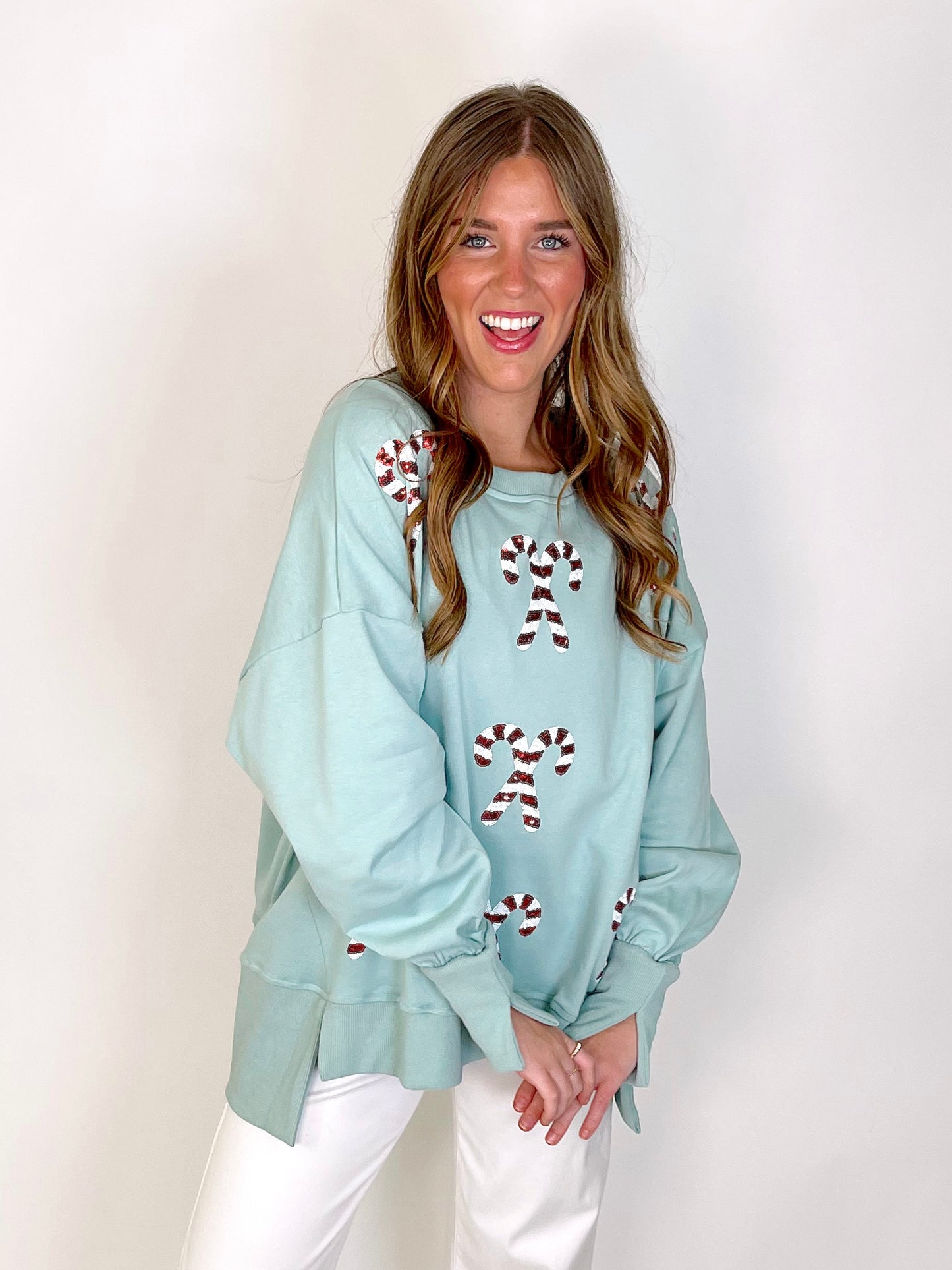 Taste of Christmas Sweatshirt-Sweatshirt-Fantastic Fawn-The Village Shoppe, Women’s Fashion Boutique, Shop Online and In Store - Located in Muscle Shoals, AL.