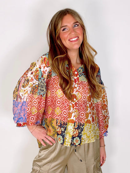 The Amy Blouse-Blouse-Fate-The Village Shoppe, Women’s Fashion Boutique, Shop Online and In Store - Located in Muscle Shoals, AL.