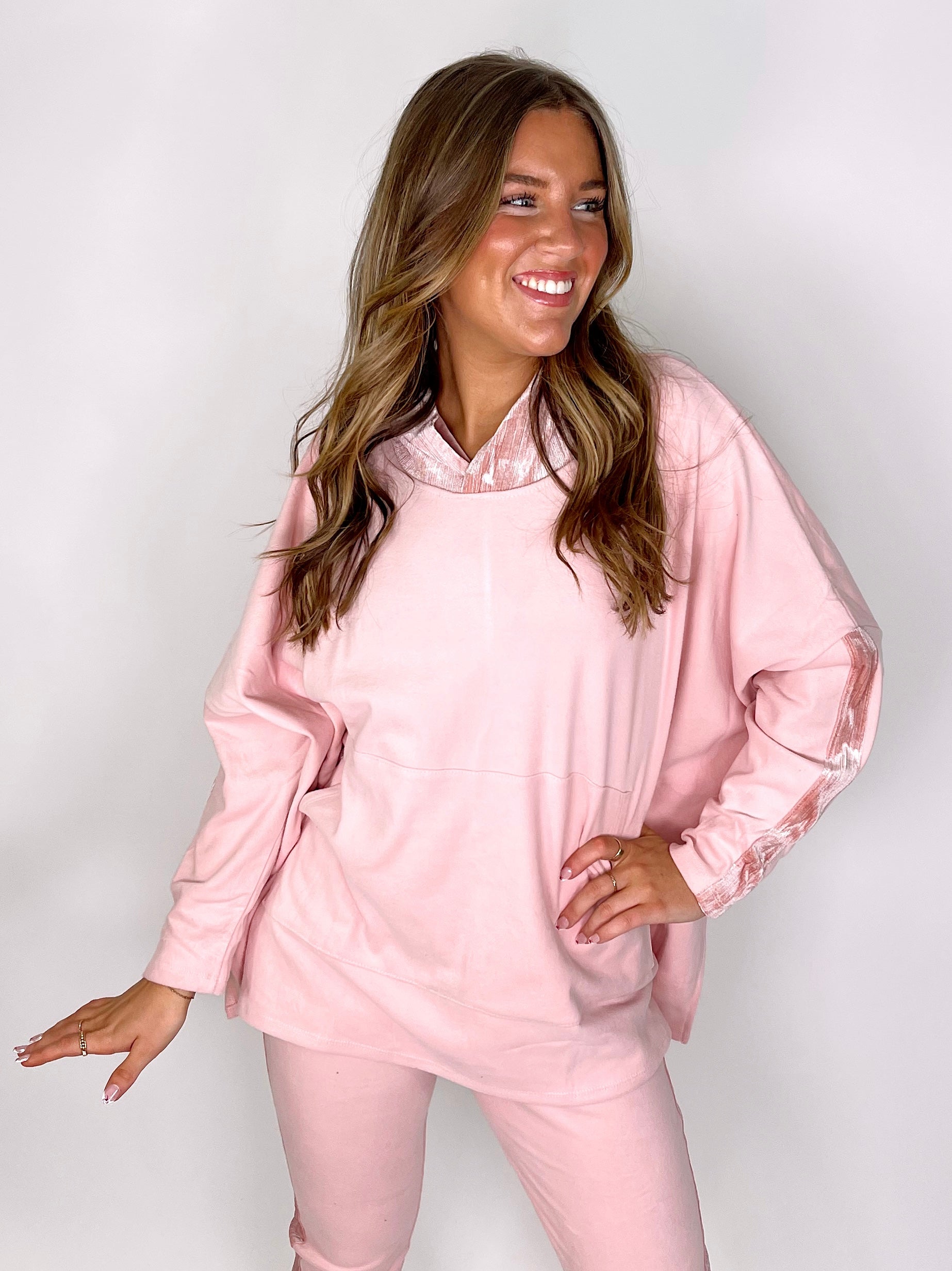 The Ariana Sparkle Hoodie-Pullover-Coco + Carmen-The Village Shoppe, Women’s Fashion Boutique, Shop Online and In Store - Located in Muscle Shoals, AL.