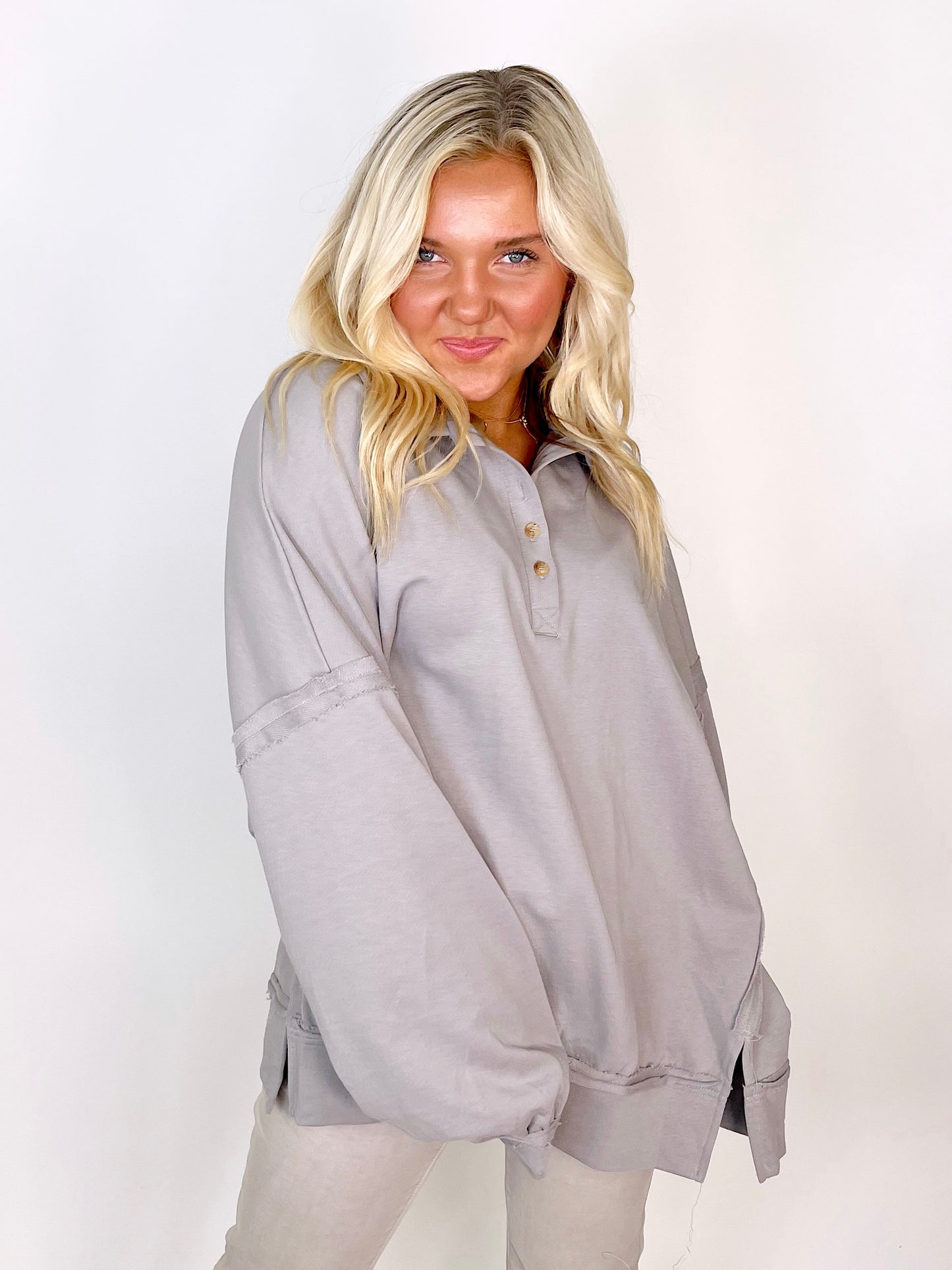 The Kristen Pullover-Pullover-Peach Love California-The Village Shoppe, Women’s Fashion Boutique, Shop Online and In Store - Located in Muscle Shoals, AL.