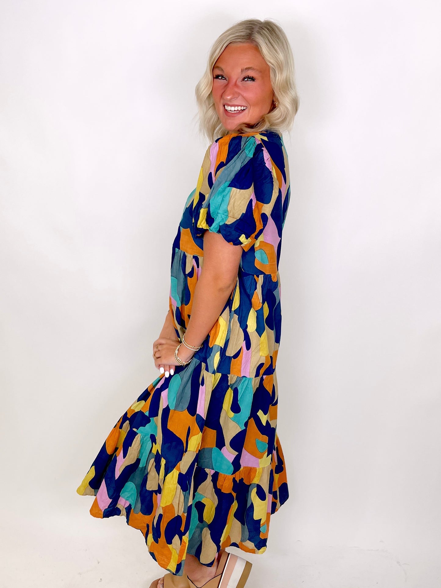 The Faith Midi Dress-Midi Dress-THML-The Village Shoppe, Women’s Fashion Boutique, Shop Online and In Store - Located in Muscle Shoals, AL.