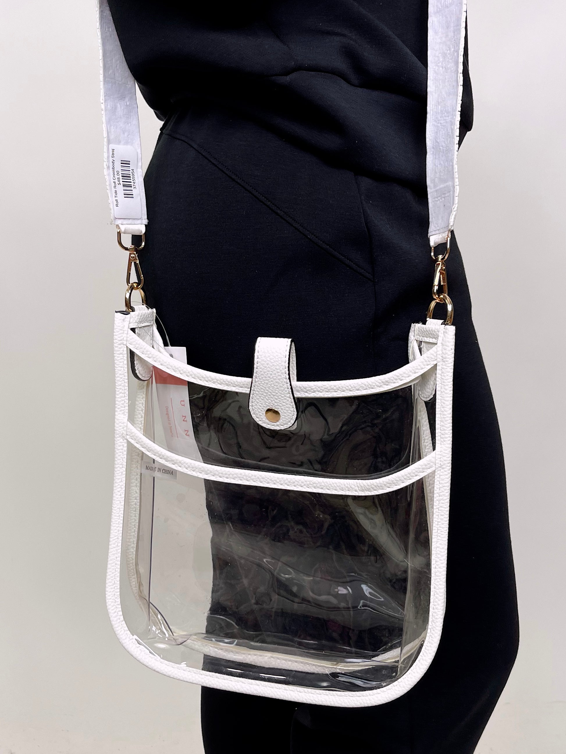 Clear Stadium Crossbody Bag-Crossbody-Mimi Wholesale-The Village Shoppe, Women’s Fashion Boutique, Shop Online and In Store - Located in Muscle Shoals, AL.