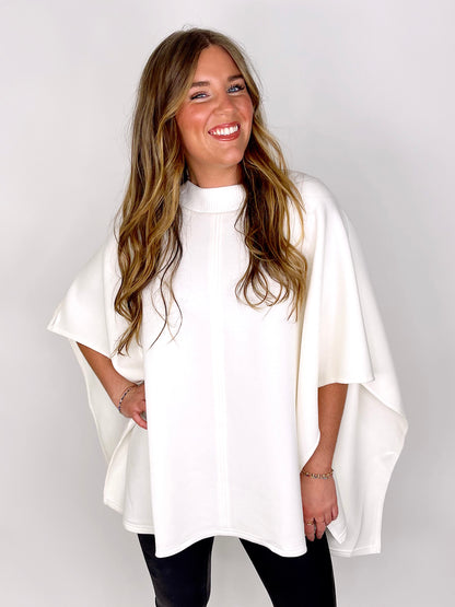 The Cora Poncho-Poncho-Joh-The Village Shoppe, Women’s Fashion Boutique, Shop Online and In Store - Located in Muscle Shoals, AL.