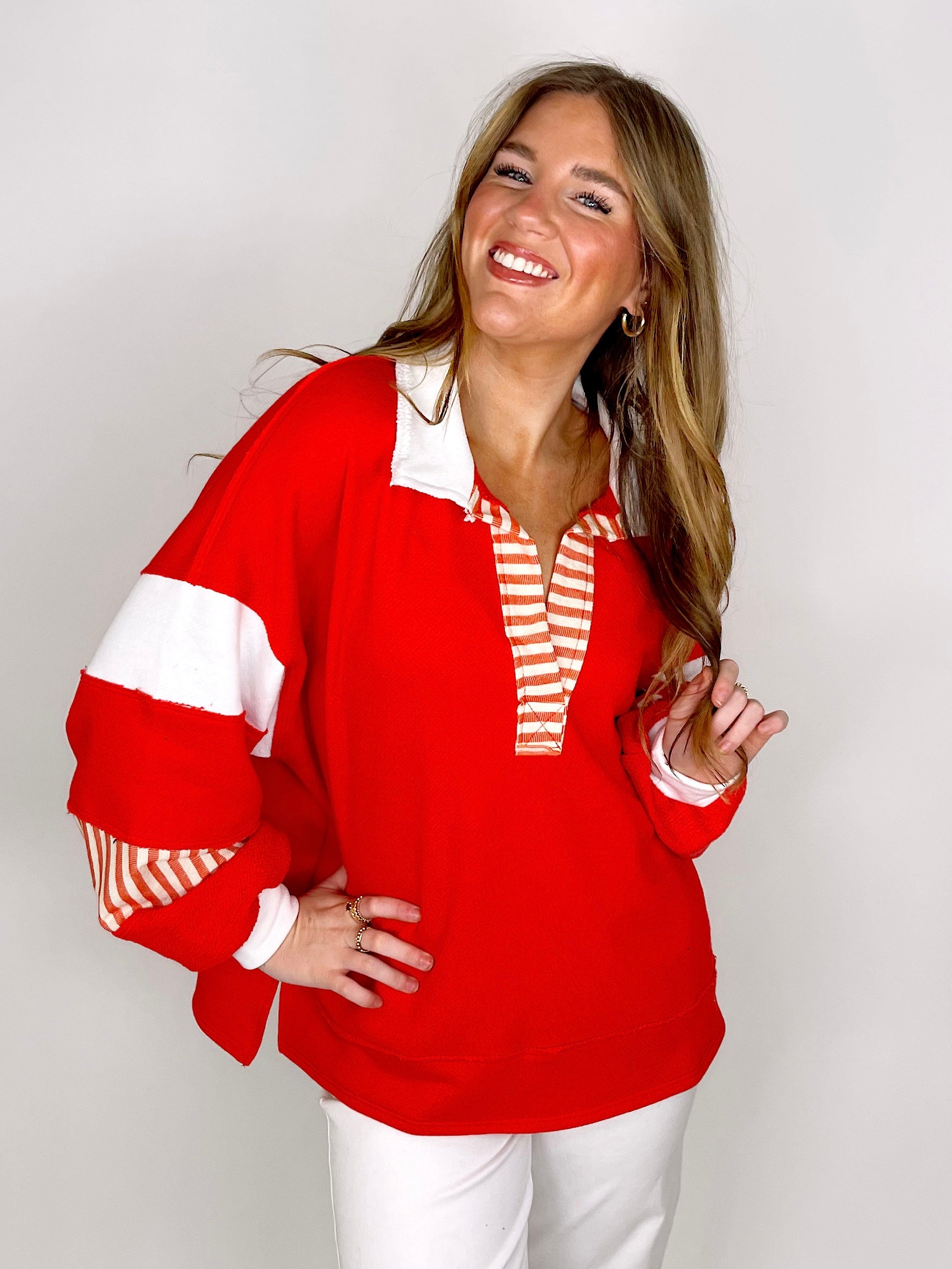 The Jordan Pullover-Long Sleeves-Bucketlist-The Village Shoppe, Women’s Fashion Boutique, Shop Online and In Store - Located in Muscle Shoals, AL.