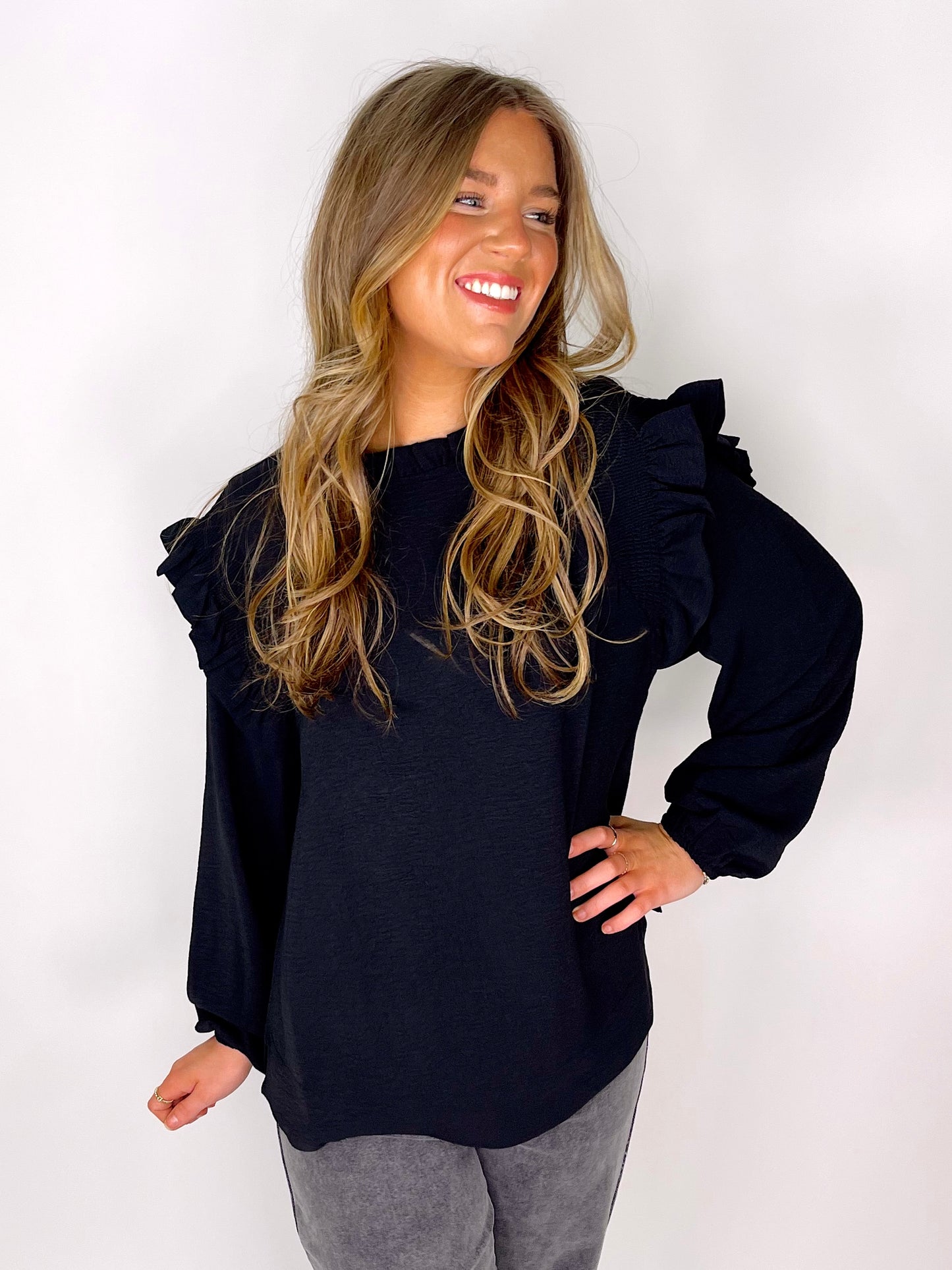 The Kate Top-Long Sleeves-Jodifl-The Village Shoppe, Women’s Fashion Boutique, Shop Online and In Store - Located in Muscle Shoals, AL.