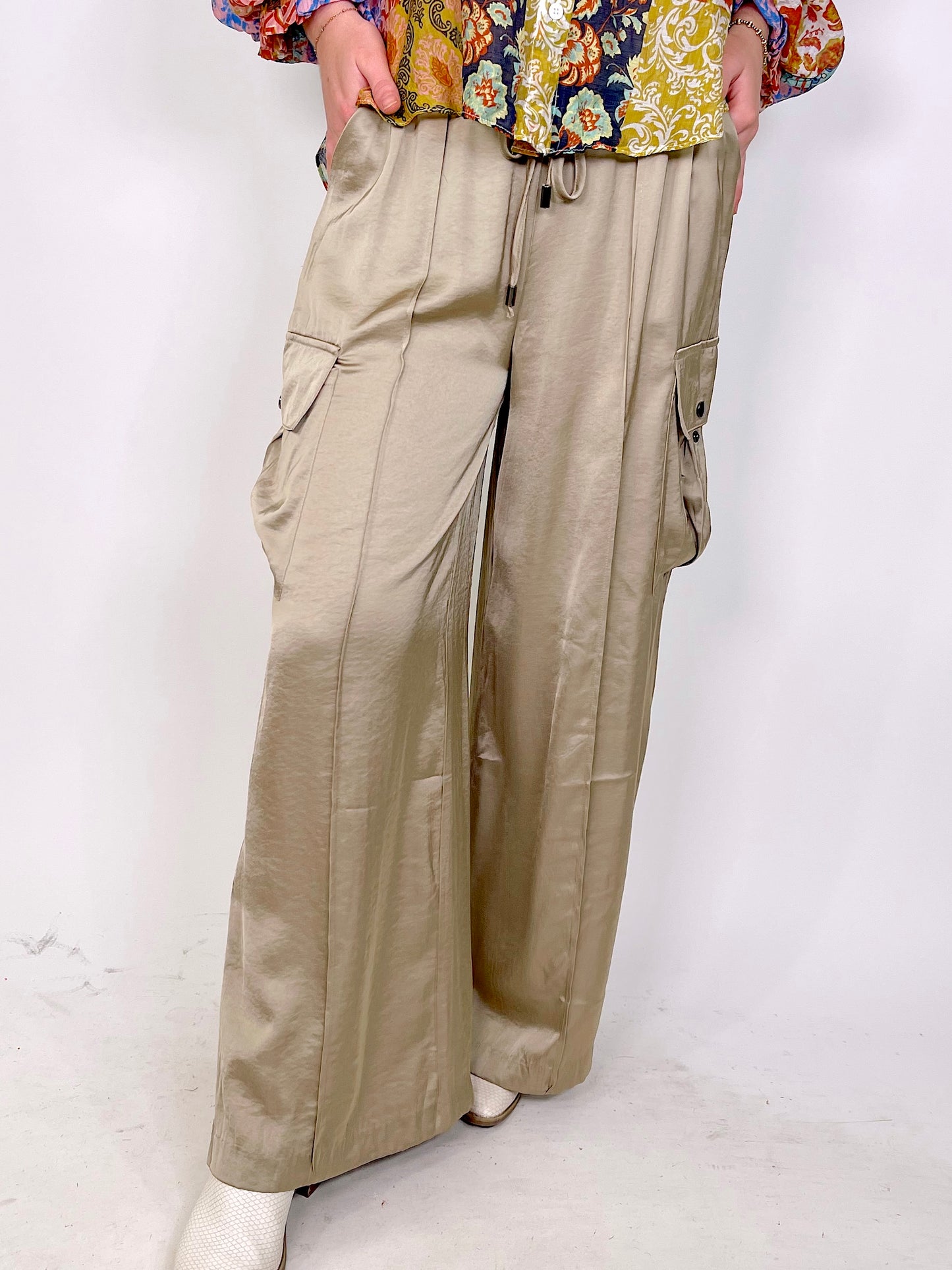 The Heather Satin Pants-Satin Pants-Easel-The Village Shoppe, Women’s Fashion Boutique, Shop Online and In Store - Located in Muscle Shoals, AL.
