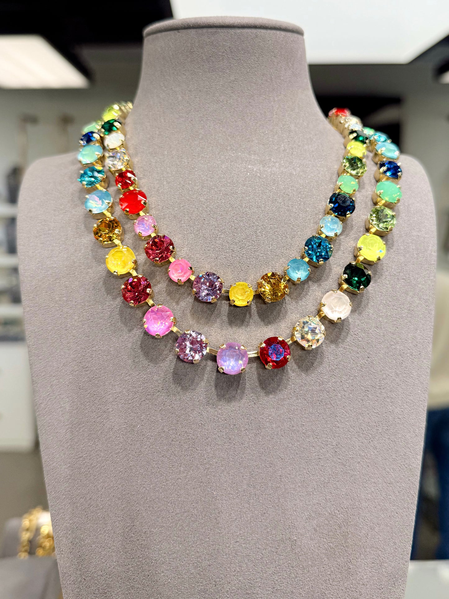 Signature Stone Necklace-Necklaces-AF Design Group-The Village Shoppe, Women’s Fashion Boutique, Shop Online and In Store - Located in Muscle Shoals, AL.