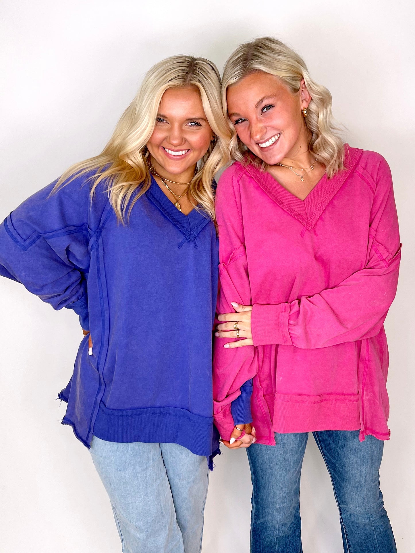 The Ella Sweatshirt-Sweatshirt-Peach Love California-The Village Shoppe, Women’s Fashion Boutique, Shop Online and In Store - Located in Muscle Shoals, AL.