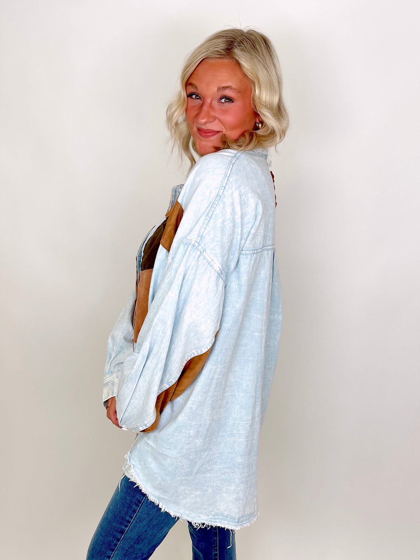 The Farrah Button-Down-Long Sleeves-Oli & Hali-The Village Shoppe, Women’s Fashion Boutique, Shop Online and In Store - Located in Muscle Shoals, AL.