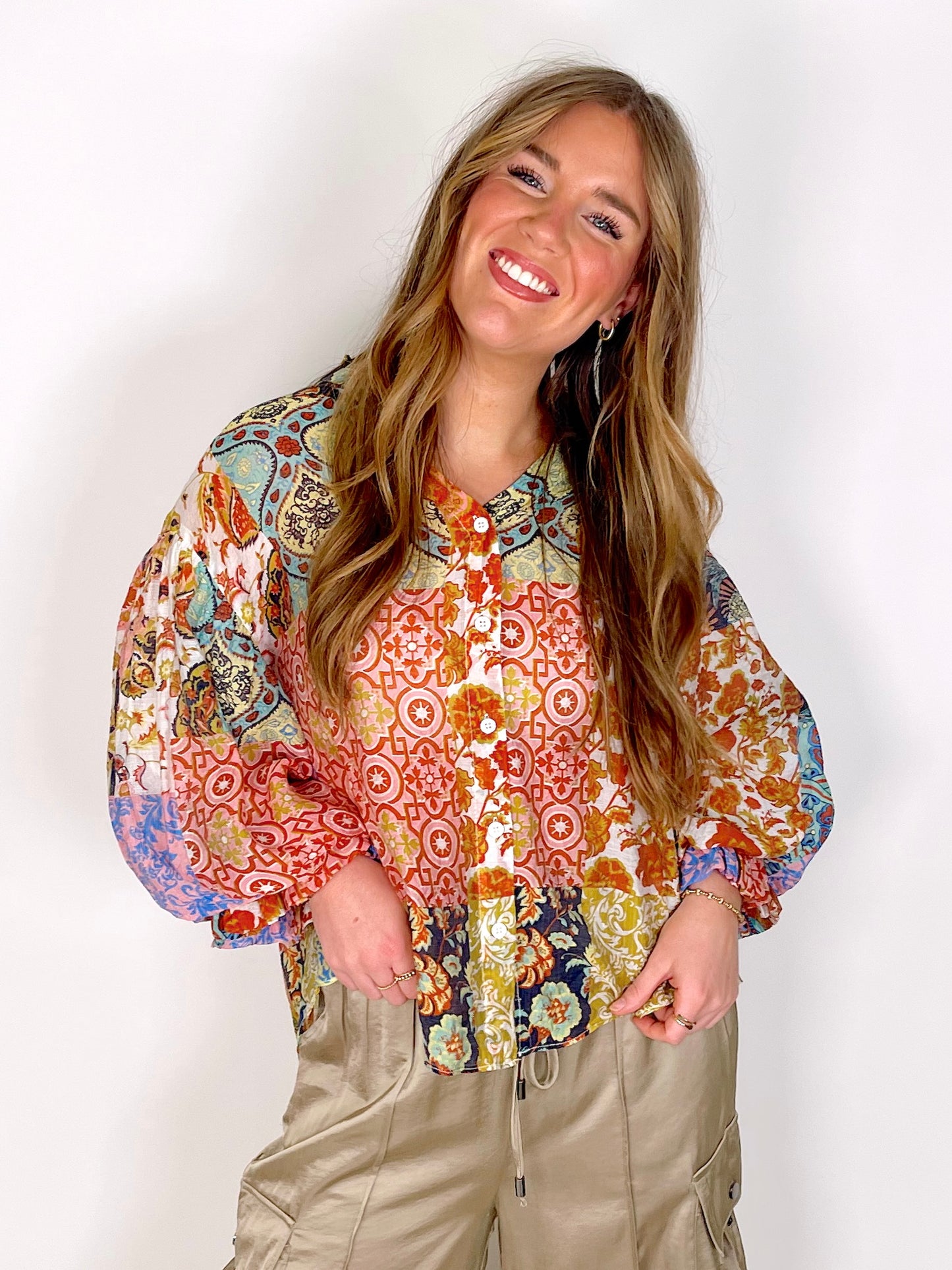 The Amy Blouse-Blouse-Fate-The Village Shoppe, Women’s Fashion Boutique, Shop Online and In Store - Located in Muscle Shoals, AL.