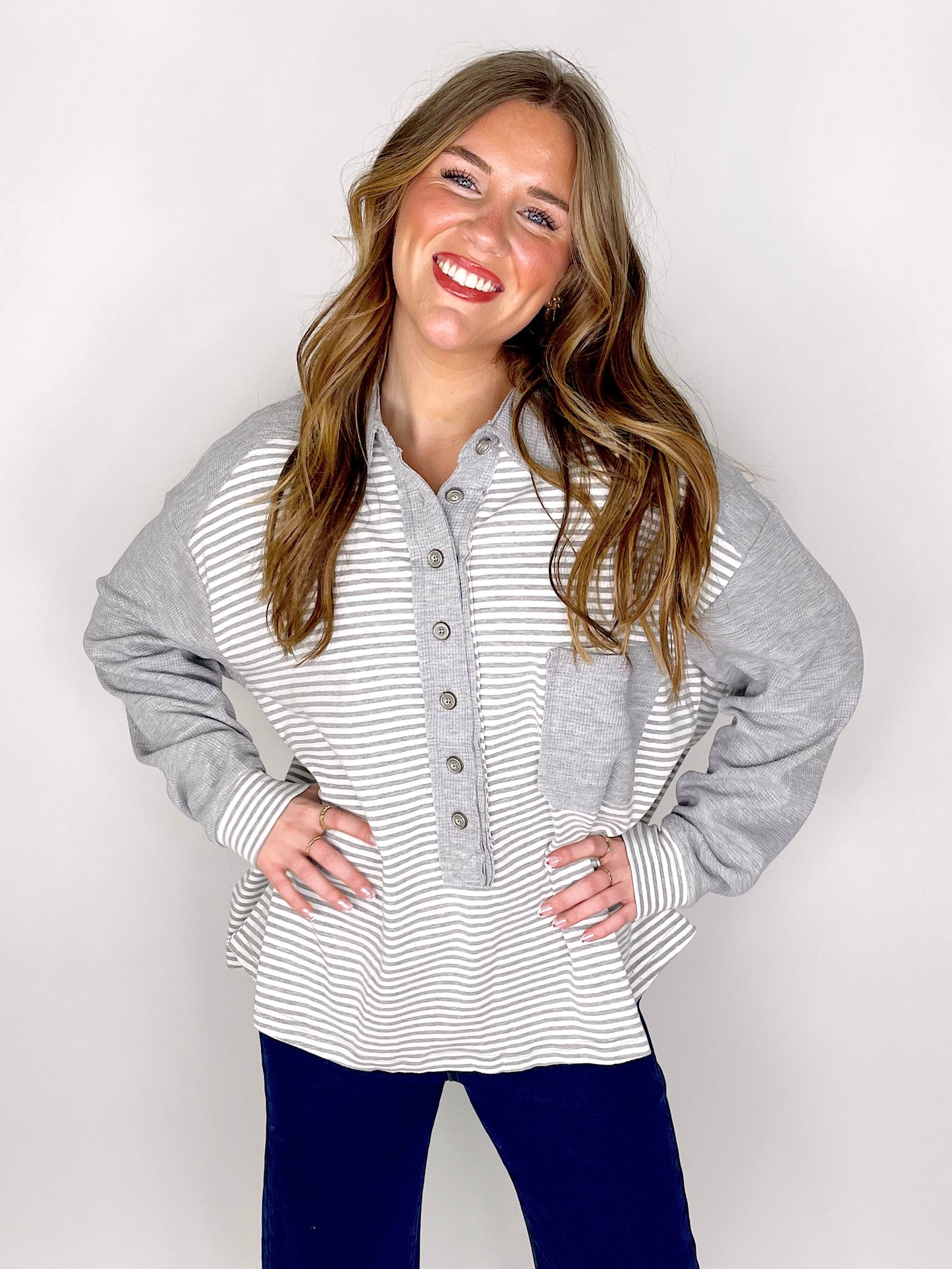 The Mary Top-Long Sleeves-Sewn and Seen-The Village Shoppe, Women’s Fashion Boutique, Shop Online and In Store - Located in Muscle Shoals, AL.