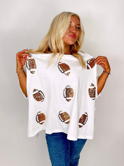 First Downs and Touchdowns Tee-Graphic Tees-Fantastic Fawn-The Village Shoppe, Women’s Fashion Boutique, Shop Online and In Store - Located in Muscle Shoals, AL.