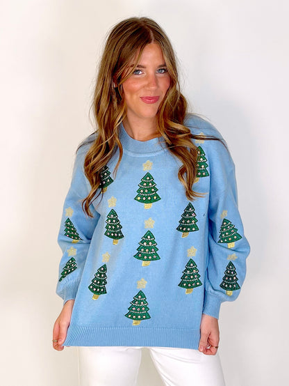 Rockin' Around the Christmas Tree Sweater-Sweaters-Why Dress-The Village Shoppe, Women’s Fashion Boutique, Shop Online and In Store - Located in Muscle Shoals, AL.