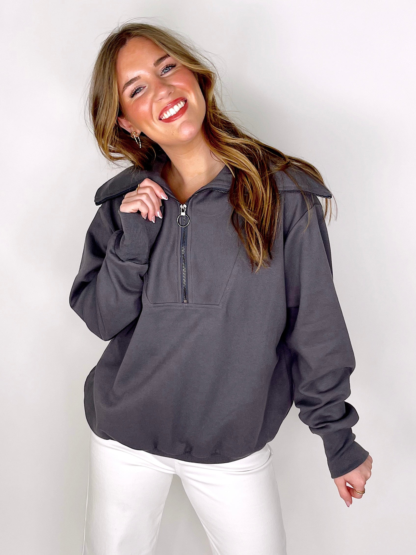 The Elyse Pullover-Pullover-Sewn and Seen-The Village Shoppe, Women’s Fashion Boutique, Shop Online and In Store - Located in Muscle Shoals, AL.