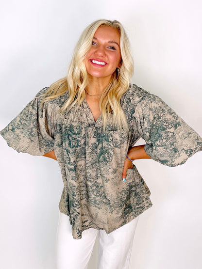 The Angelina Top-Short Sleeves-Entro-The Village Shoppe, Women’s Fashion Boutique, Shop Online and In Store - Located in Muscle Shoals, AL.