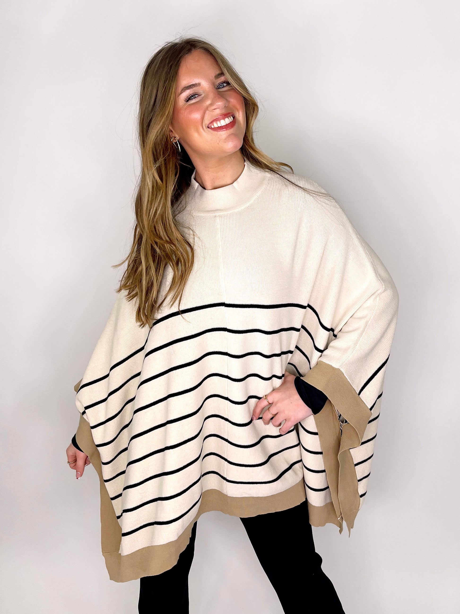 The Jo Poncho-Poncho-First Love-The Village Shoppe, Women’s Fashion Boutique, Shop Online and In Store - Located in Muscle Shoals, AL.