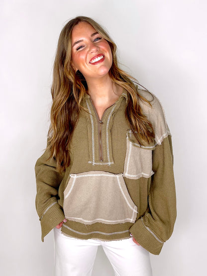 The Connie Top-Pullover-Pol-The Village Shoppe, Women’s Fashion Boutique, Shop Online and In Store - Located in Muscle Shoals, AL.