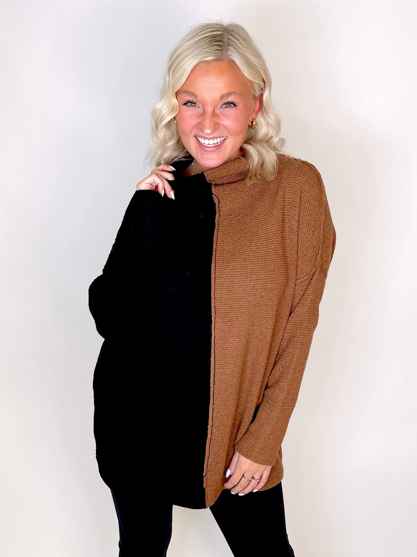 The Blake Sweater-Sweaters-Miou Muse-The Village Shoppe, Women’s Fashion Boutique, Shop Online and In Store - Located in Muscle Shoals, AL.