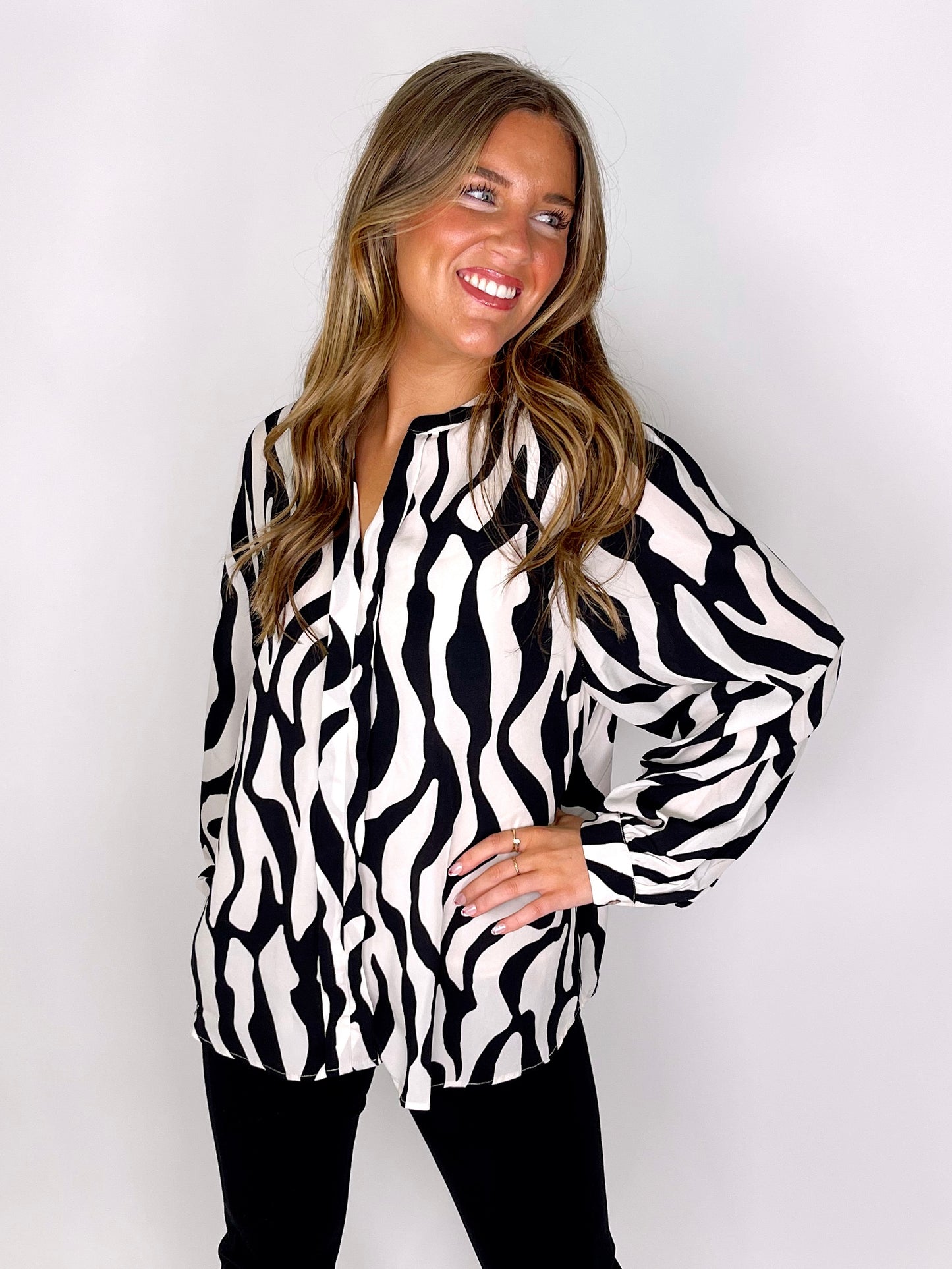 The Natalie Blouse-Blouse-Easel-The Village Shoppe, Women’s Fashion Boutique, Shop Online and In Store - Located in Muscle Shoals, AL.