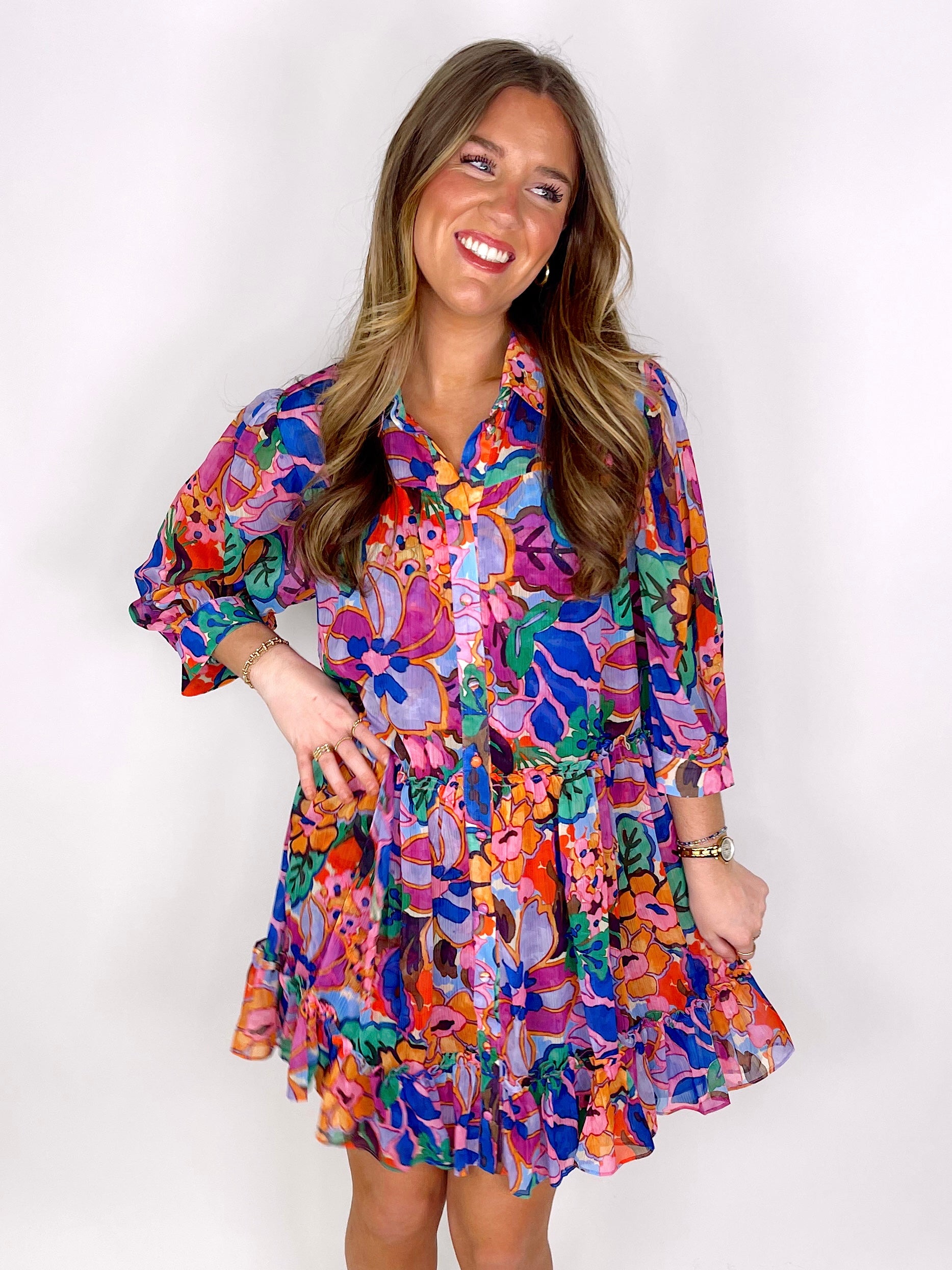 The Ronnie Dress-Mini Dress-THML-The Village Shoppe, Women’s Fashion Boutique, Shop Online and In Store - Located in Muscle Shoals, AL.