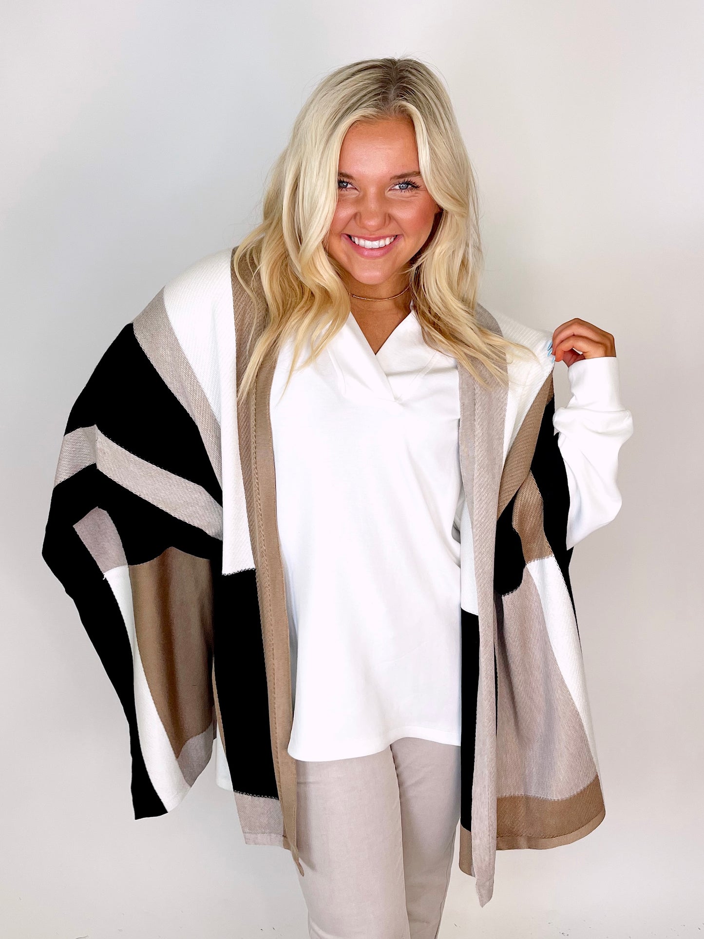 Poncho Cape Sweater | Tribal-Poncho-Tribal-The Village Shoppe, Women’s Fashion Boutique, Shop Online and In Store - Located in Muscle Shoals, AL.