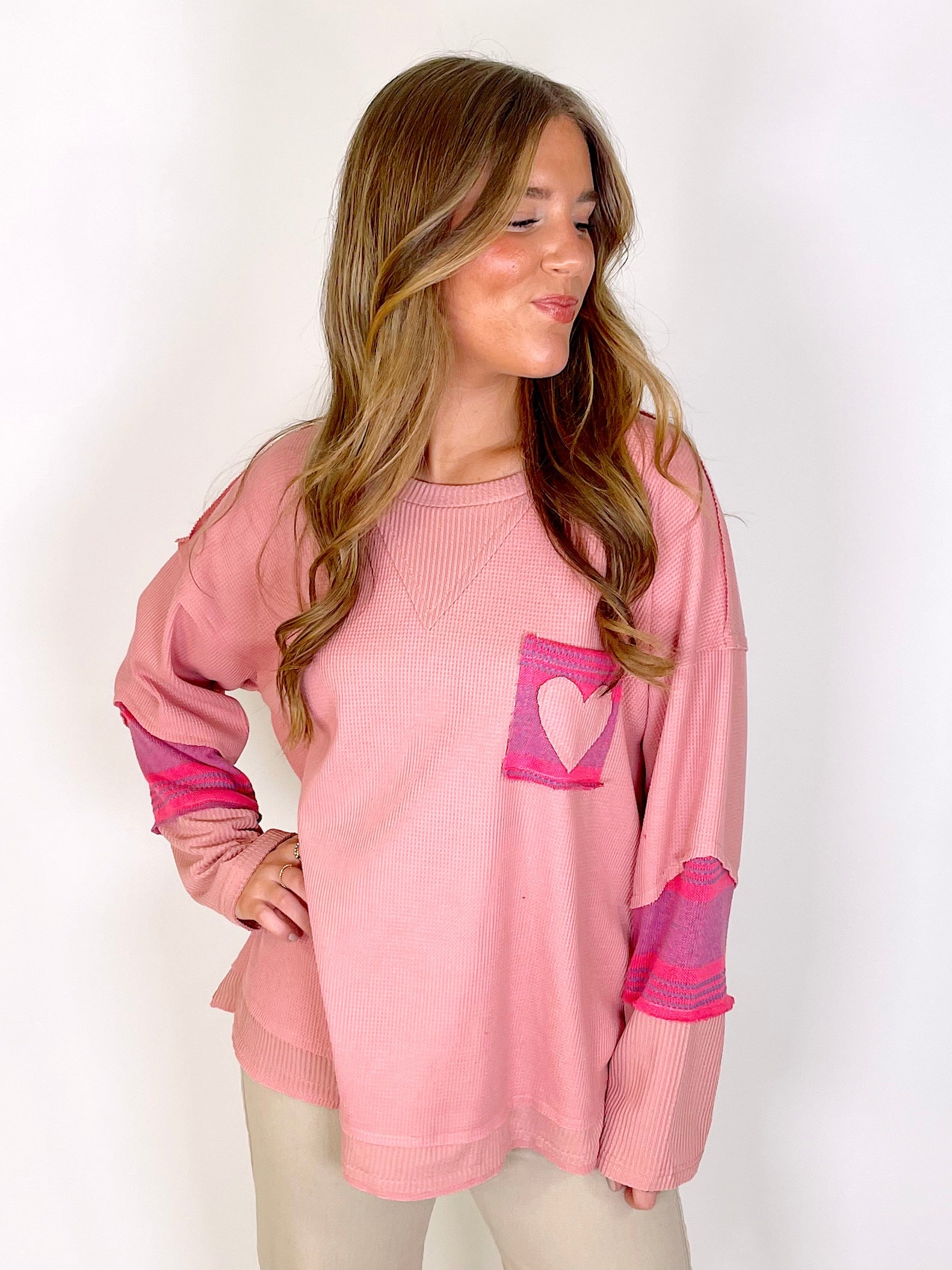 The Bradyn Top-Long Sleeves-Pol-The Village Shoppe, Women’s Fashion Boutique, Shop Online and In Store - Located in Muscle Shoals, AL.