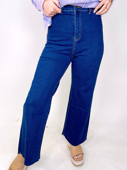 The Denise Wide Leg Denim-Wide Leg-Anniewear-The Village Shoppe, Women’s Fashion Boutique, Shop Online and In Store - Located in Muscle Shoals, AL.