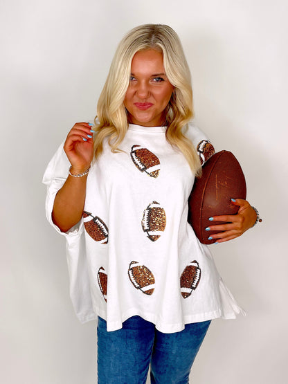 First Downs and Touchdowns Tee-Graphic Tees-Fantastic Fawn-The Village Shoppe, Women’s Fashion Boutique, Shop Online and In Store - Located in Muscle Shoals, AL.