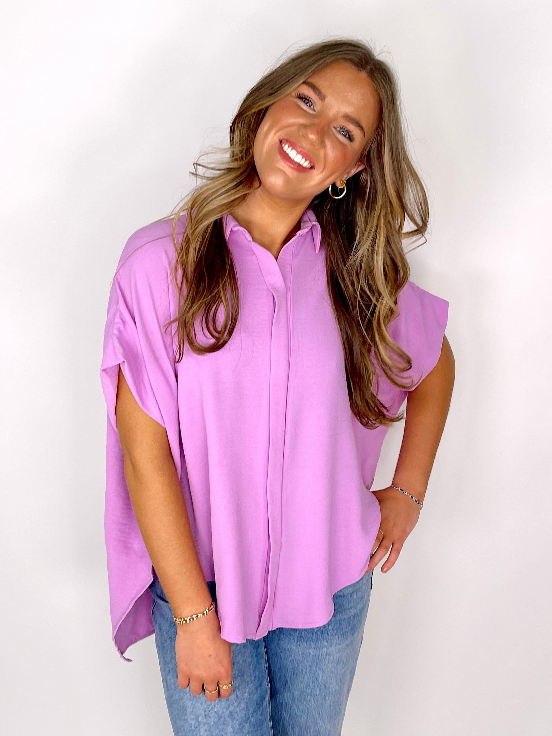 The Emory Blouse-Short Sleeves-Bucketlist-The Village Shoppe, Women’s Fashion Boutique, Shop Online and In Store - Located in Muscle Shoals, AL.