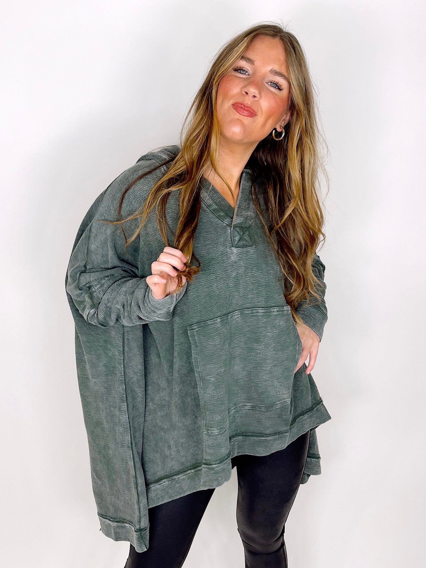 The Katherine Poncho-Poncho-Mono B-The Village Shoppe, Women’s Fashion Boutique, Shop Online and In Store - Located in Muscle Shoals, AL.