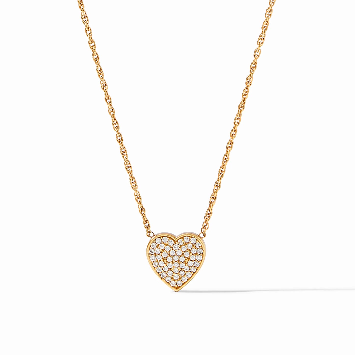 Julie Vos Heart Pave Delicate Necklace-Not in Shopify - CJC-Julie Vos-The Village Shoppe, Women’s Fashion Boutique, Shop Online and In Store - Located in Muscle Shoals, AL.