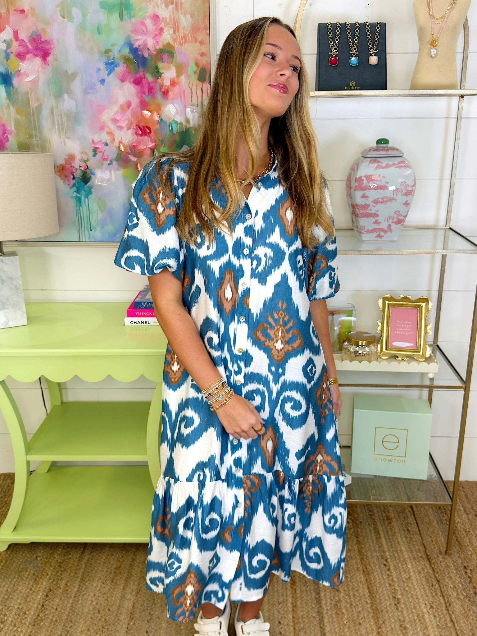 The Lanigan Midi Dress-Midi Dress-THML-The Village Shoppe, Women’s Fashion Boutique, Shop Online and In Store - Located in Muscle Shoals, AL.