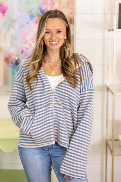 Set Sail Zip-Up-Jackets-Wishlist-The Village Shoppe, Women’s Fashion Boutique, Shop Online and In Store - Located in Muscle Shoals, AL.