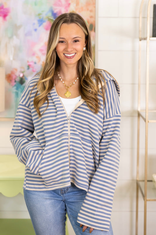 Set Sail Zip-Up-Jackets-Wishlist-The Village Shoppe, Women’s Fashion Boutique, Shop Online and In Store - Located in Muscle Shoals, AL.