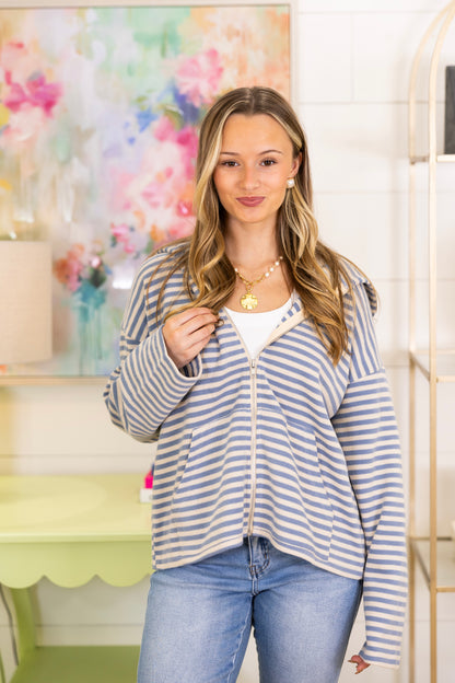 Set Sail Zip-Up-Jackets-Wishlist-The Village Shoppe, Women’s Fashion Boutique, Shop Online and In Store - Located in Muscle Shoals, AL.