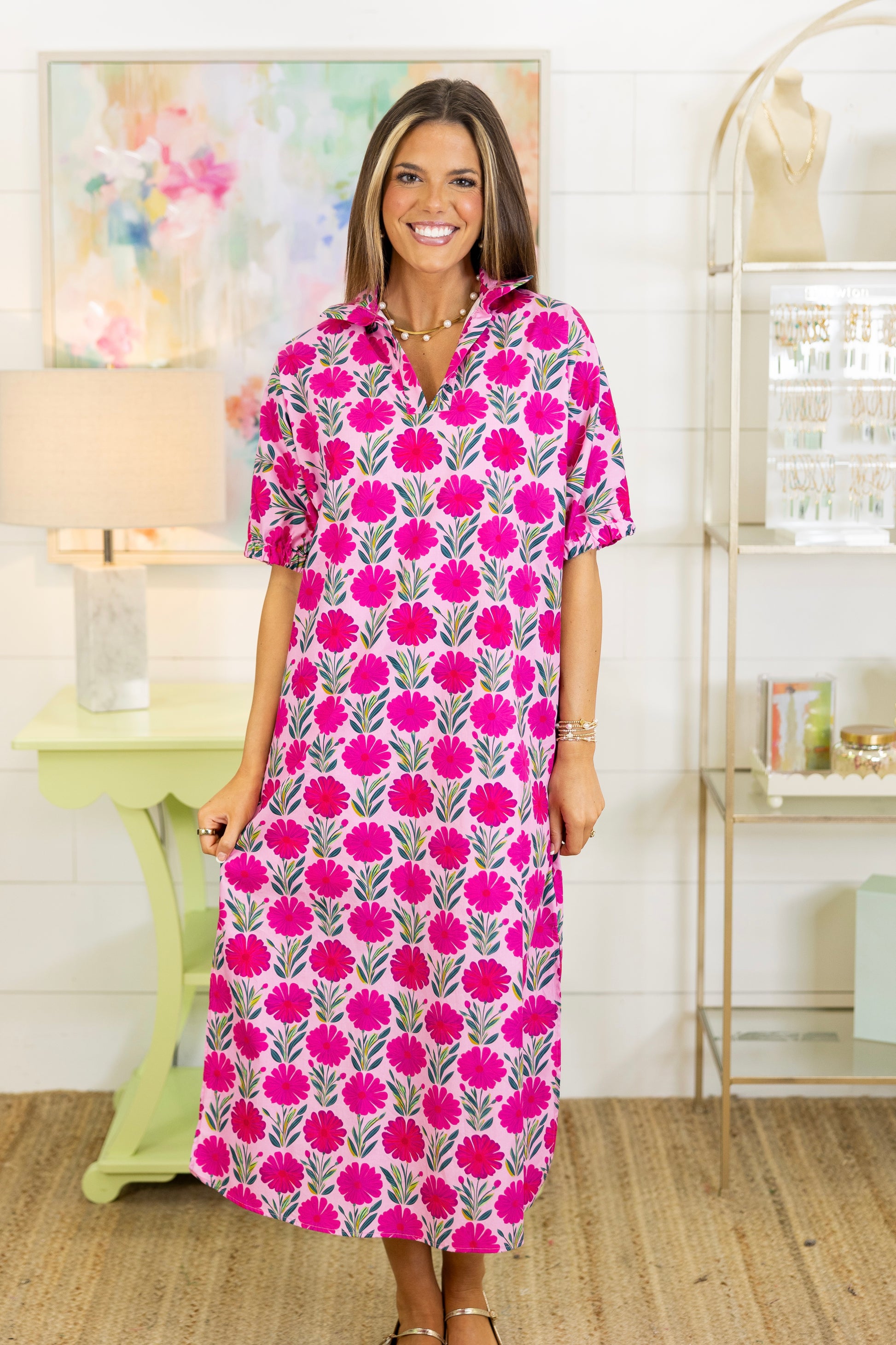 The Dahlia Midi Dress | Adrienne-Midi Dress-Adrienne-The Village Shoppe, Women’s Fashion Boutique, Shop Online and In Store - Located in Muscle Shoals, AL.