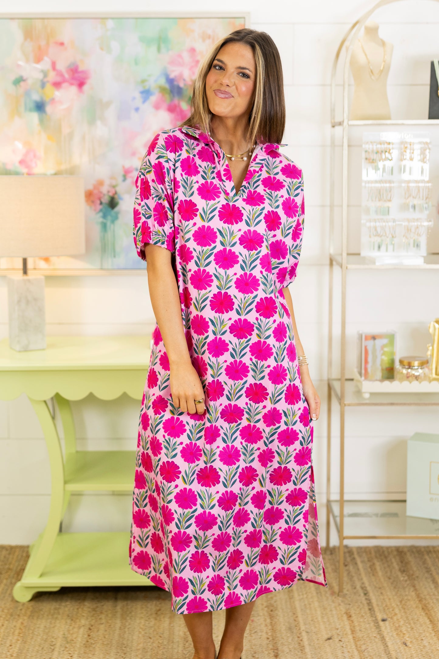 The Dahlia Midi Dress | Adrienne-Midi Dress-Adrienne-The Village Shoppe, Women’s Fashion Boutique, Shop Online and In Store - Located in Muscle Shoals, AL.