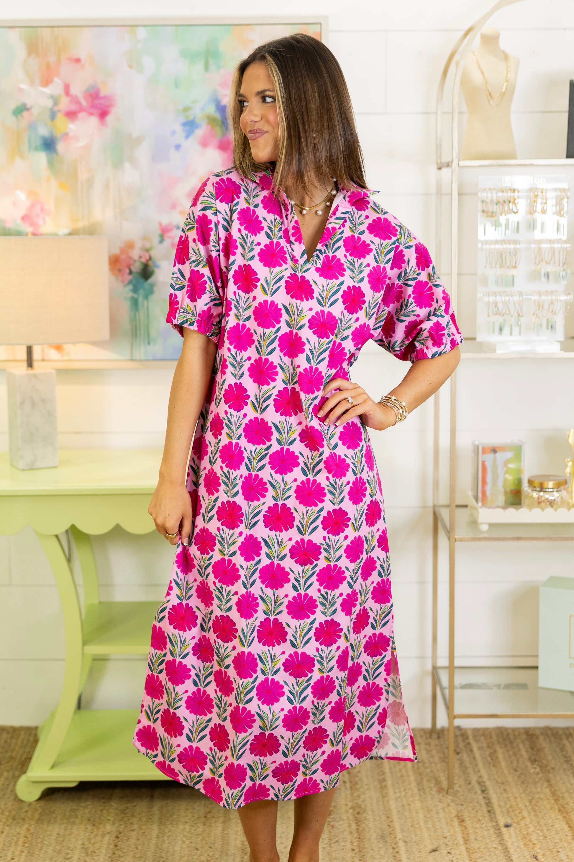 The Dahlia Midi Dress | Adrienne-Midi Dress-Adrienne-The Village Shoppe, Women’s Fashion Boutique, Shop Online and In Store - Located in Muscle Shoals, AL.