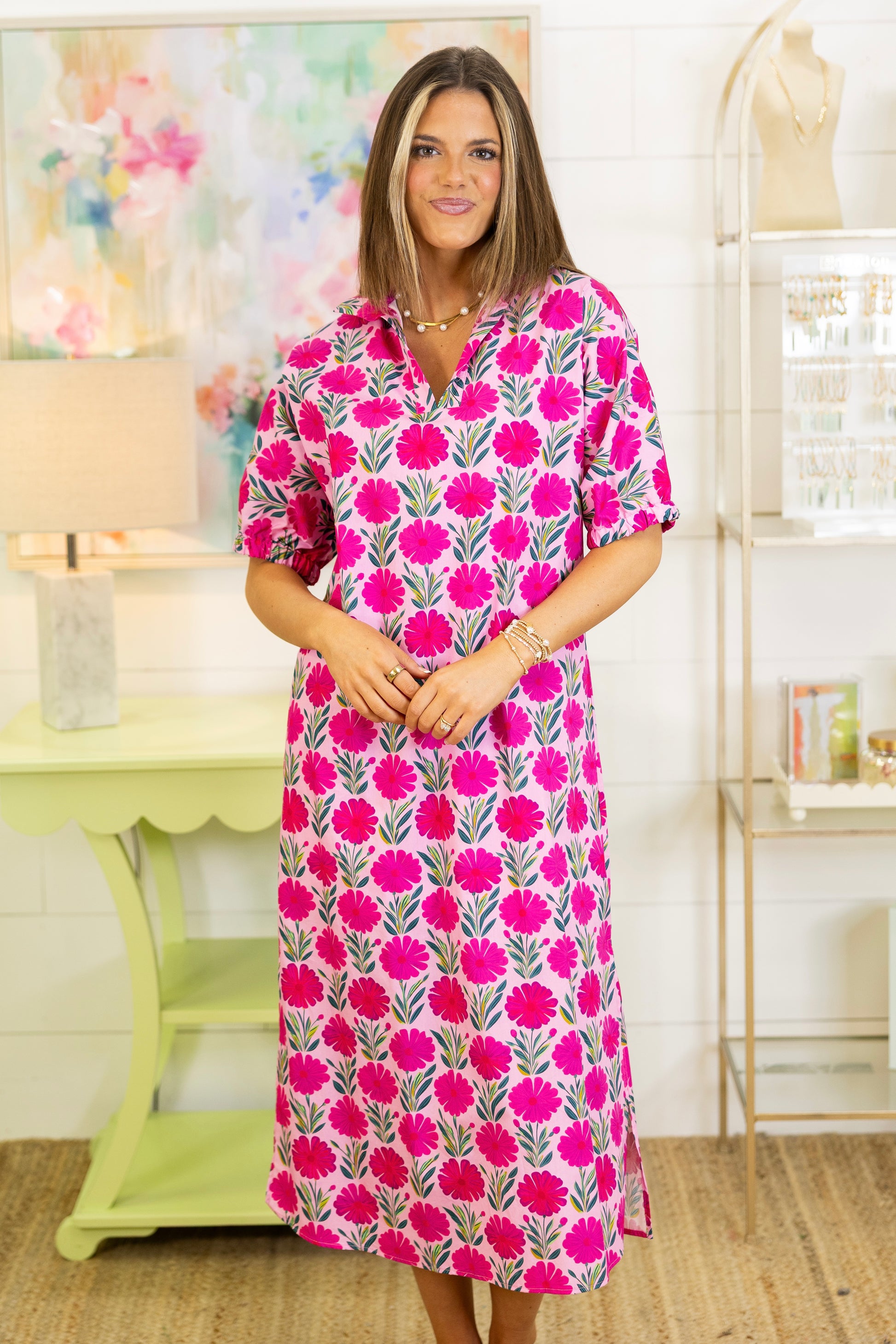 The Dahlia Midi Dress | Adrienne-Midi Dress-Adrienne-The Village Shoppe, Women’s Fashion Boutique, Shop Online and In Store - Located in Muscle Shoals, AL.