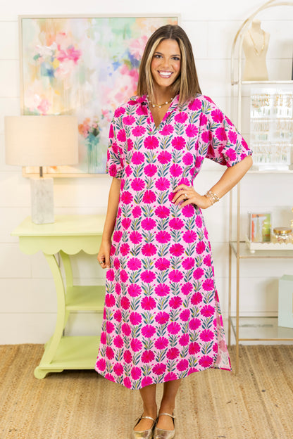 The Dahlia Midi Dress | Adrienne-Midi Dress-Adrienne-The Village Shoppe, Women’s Fashion Boutique, Shop Online and In Store - Located in Muscle Shoals, AL.